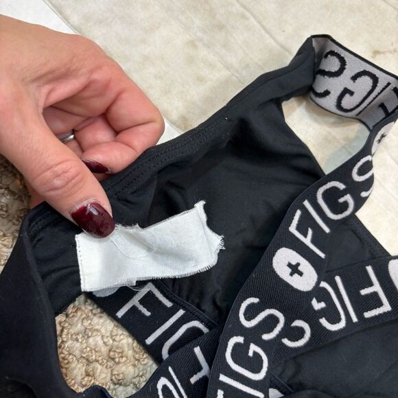 Ladies Figs Performance Underscrub Sports Bra Black Size Small‎ - Picture 8 of 11